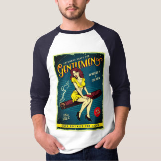 CAMISETA HOMBRE | RETRO | WHISKEY & CIGARS | T-SHIRT