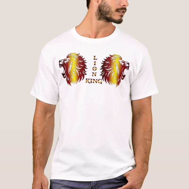 Camiseta Hombre Rey León (Anverso)