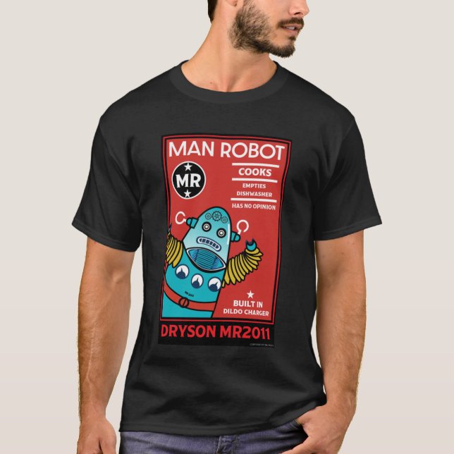 Camiseta Hombre Robot El Hombre Perfecto (Anverso)