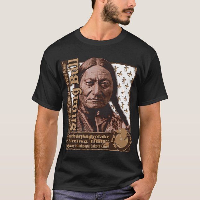 Camiseta Hombre santo de Bull de sentada Hunkpapa Lakota (Anverso)