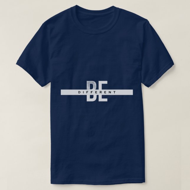 Camiseta hombre sé diferente (Diseño del anverso)