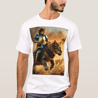CAMISETA HOMBRE SENTADO CORRIENDO CON ANIMAL