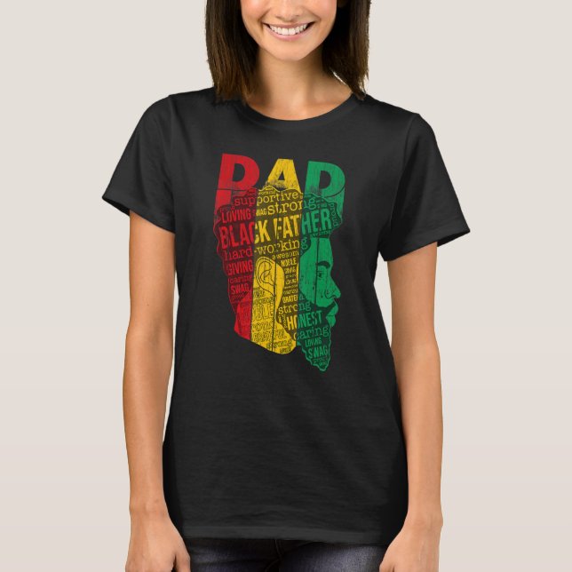 Camiseta Hombre significa padre negro fuerte rey afroameric (Anverso)