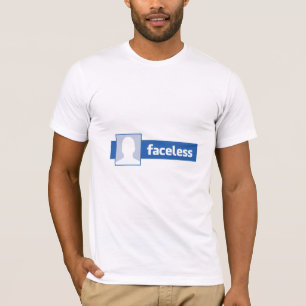 Camiseta Hombre sin rostro - Foto de perfil anónima