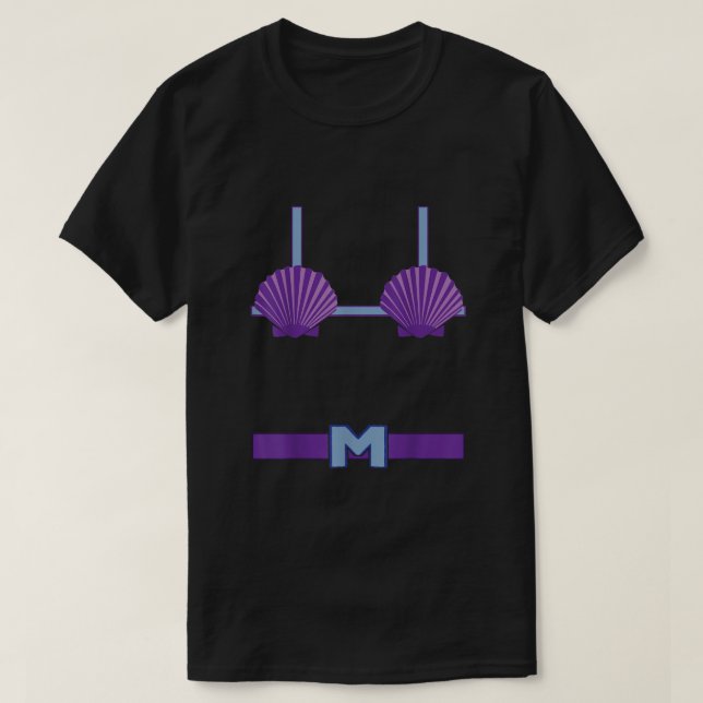 Camiseta Hombre sirvienta mujer disfrazada de bikini (Diseño del anverso)