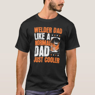 Camiseta Hombre soldador papá trabajador del acero papá pap
