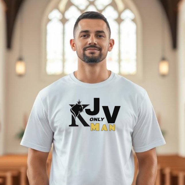Camiseta Hombre solo KJV - León coronado (Subido por el creador)
