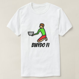 Camiseta Hombre sosteniendo un tazón de sopa y el texto gal