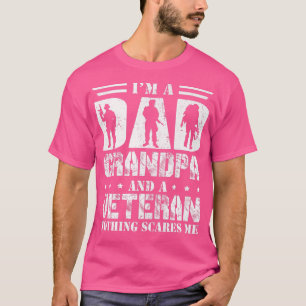 Camiseta Hombre, soy abuelo de papá y un veterano miedo a l