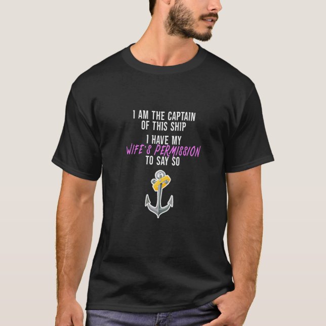 Camiseta Hombre, Soy El Capitán De Este Barco Capitán Sailo (Anverso)