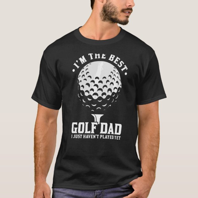 Camiseta Hombre, soy el mejor papá de golf que soy jugador  (Anverso)