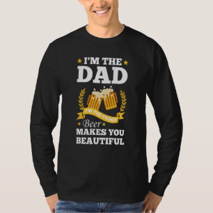 Camiseta Hombre, soy el papá, soy la cerveza de prueba que 