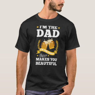 Camiseta Hombre, soy el papá, soy la cerveza de prueba que 