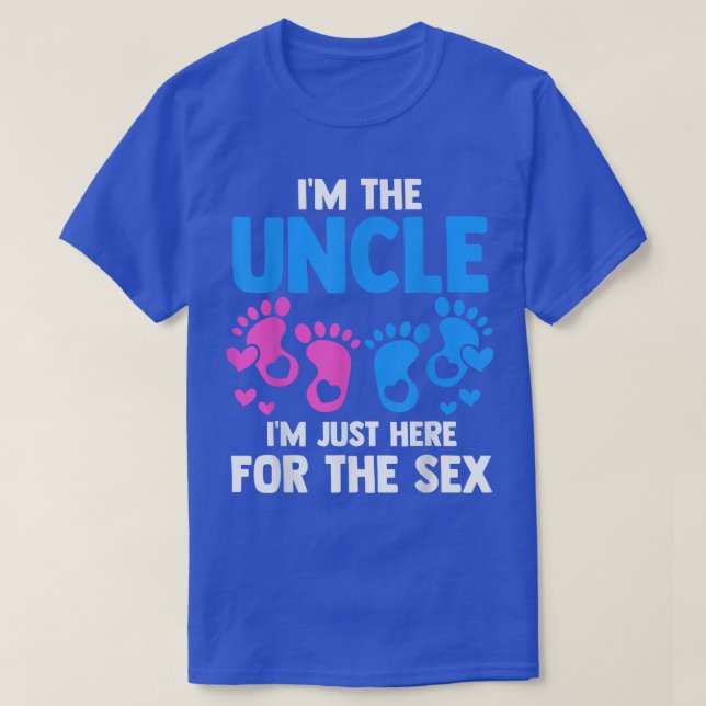 Camiseta Hombre, soy el tío aquí para la revelación de géne (Diseño del anverso)