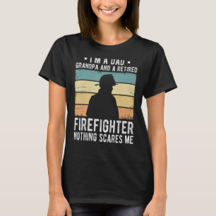 Camiseta Hombre, soy un abuelo de papá y un bombero retirad