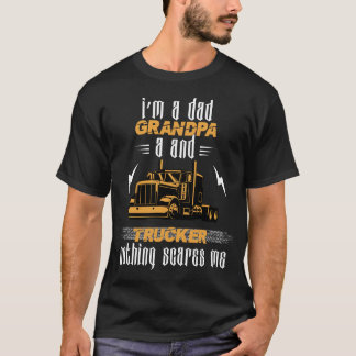 Camiseta Hombre, soy un abuelo de papá y un camión gracioso