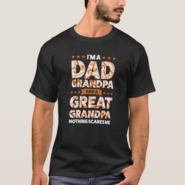 Camiseta Hombre, soy un abuelo de papá y una gran familia d (Anverso)