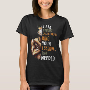 Camiseta Hombre, Soy Un Fuerte Rey Sagitario En El Zodiaco