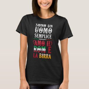 Camiseta Hombre, soy un hombre simple, amo a los romaníes y