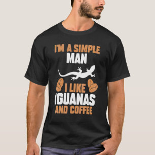 Camiseta Hombre, soy un hombre simple, me gustan las iguana