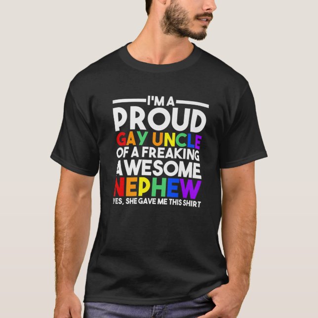 Camiseta Hombre, soy un orgullo gay tío (Anverso)
