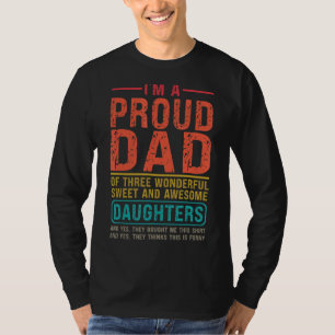 Camiseta Hombre, Soy Un Padre Orgulloso De Tres Hijas Marav