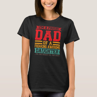 Camiseta Hombre, soy un padre orgulloso de una hija increíb