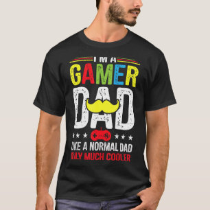 Camiseta Hombre, soy un papá jugador como un videojuego de 