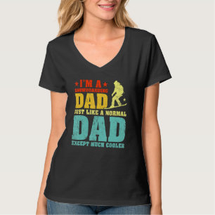 Camiseta Hombre, soy un papá snowboard como un papá normal