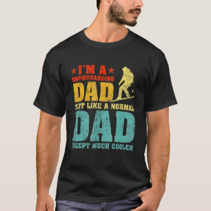 Camiseta Hombre, soy un papá snowboard como un papá normal