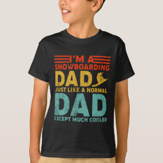 Camiseta Hombre, soy un papá snowboard como un papá normal
