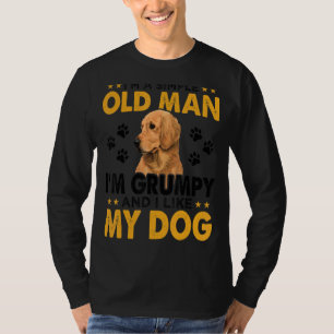 Camiseta Hombre, soy un viejo simple, soy gruñón y me gusta