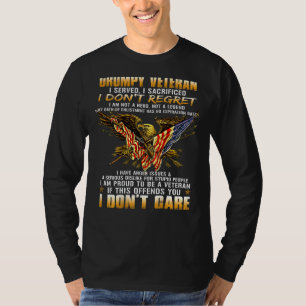 Camiseta Hombre, soy un viejo y gruñón veterano que serví p
