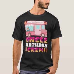 Camiseta Hombre Tío Birthday Crew Helado Camión Tío Fat