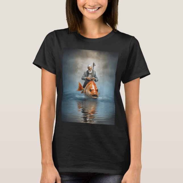 Camiseta Hombre tocando el bajo (Anverso)