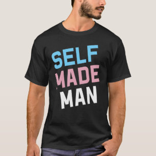 Camiseta Hombre Transgénero Autohecho Bandera Del Orgullo T