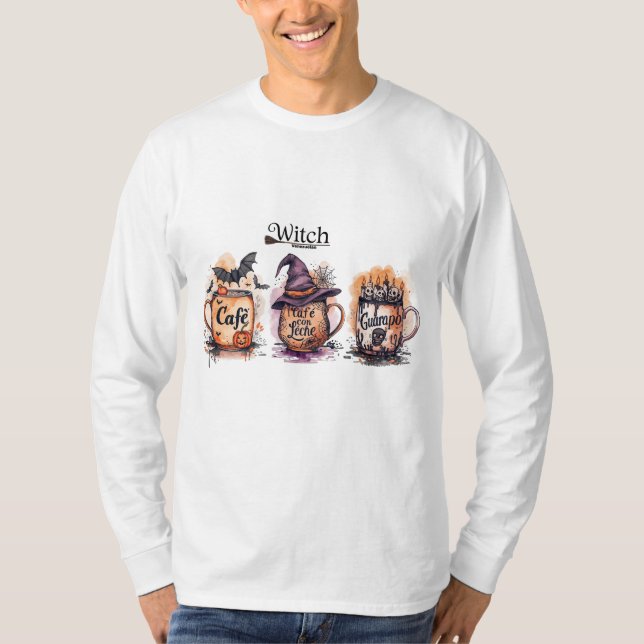 Camiseta Hombre Venezolana de Halloween – Cafe (Anverso)