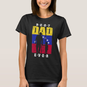 Camiseta Hombre Venezolano Papá Del Niño Día Del Padre Hijo