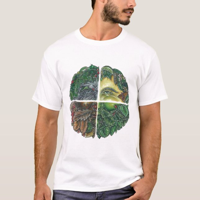 Camiseta Hombre verde estacional (Anverso)