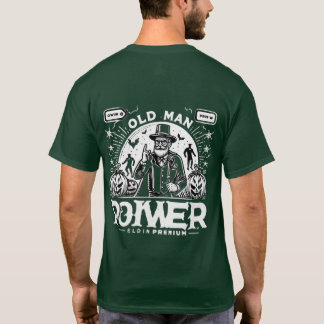 Camiseta hombre viejo de haloween power T-Shirt