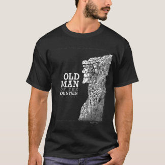 Camiseta Hombre Viejo de la Montaña ícono de New Hampshire 