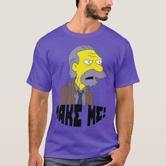 Camiseta Hombre viejo enojado (Anverso)
