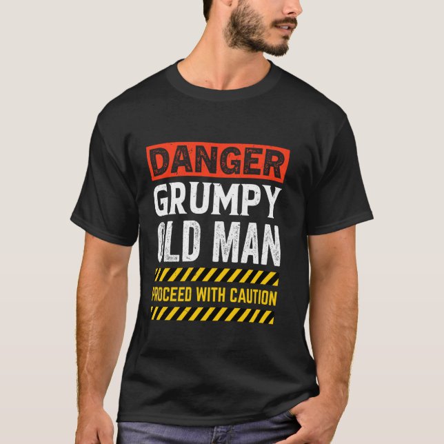 Camiseta Hombre Viejo Gruñón (Anverso)