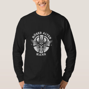 Camiseta Hombre viejo malo Nordmann Skull Papá Viking