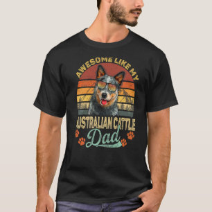 Camiseta Hombre Vintage Increíble Como Mi Padre Ganadero Au