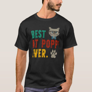 Camiseta Hombre Vintage Mejor Gato Amapola Nunca Bumpe Día
