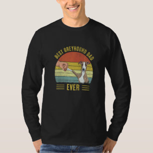 Camiseta Hombre Vintage Mejor Padre Galgo De Siempre Puño E
