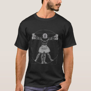 Camiseta Hombre vitruviano de Da Vinci lucha callejera de M
