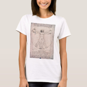 Camiseta Hombre vitruviano, hombre vitruviano, Leonardo da 