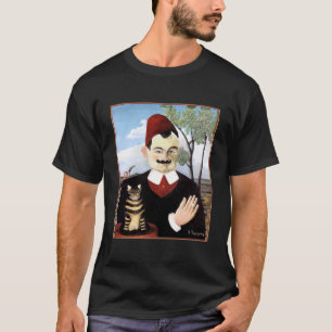 Camiseta "Hombre y gato" por Henri Rousseau
